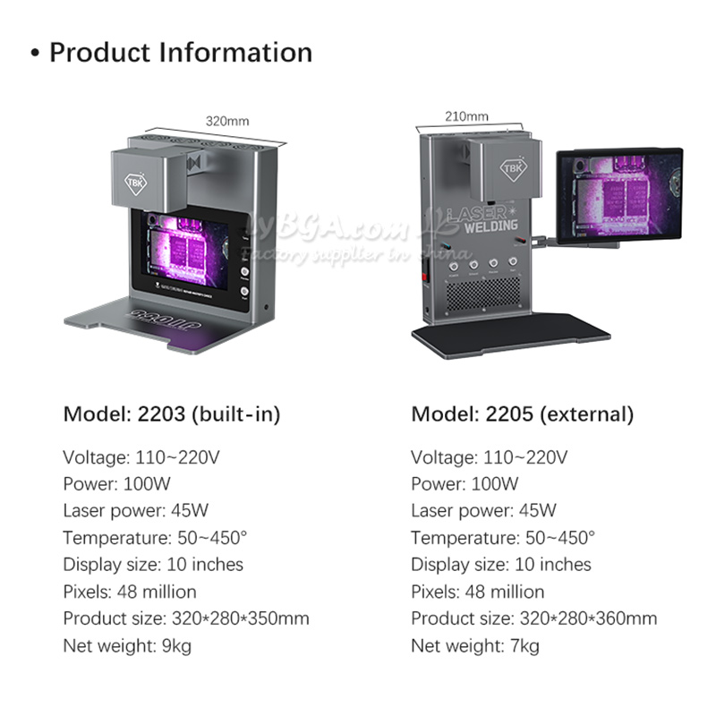 Infrared Bga Rework Station - Máquina de Desoldadura Láser TBK2203 2205