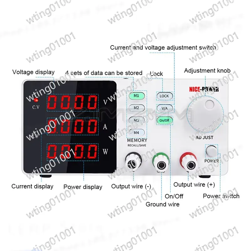 Fuente de alimentación de CC r - High Precision Dc Power Supply 30V 10A reseña y precio
